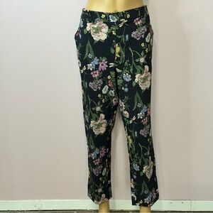 2 Pair Floral Print Cropped Pants